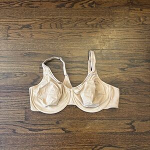 Wacoal Casual Beauty Full Coverage Underwire Plus Size Tan Bra 855247 Size 44D